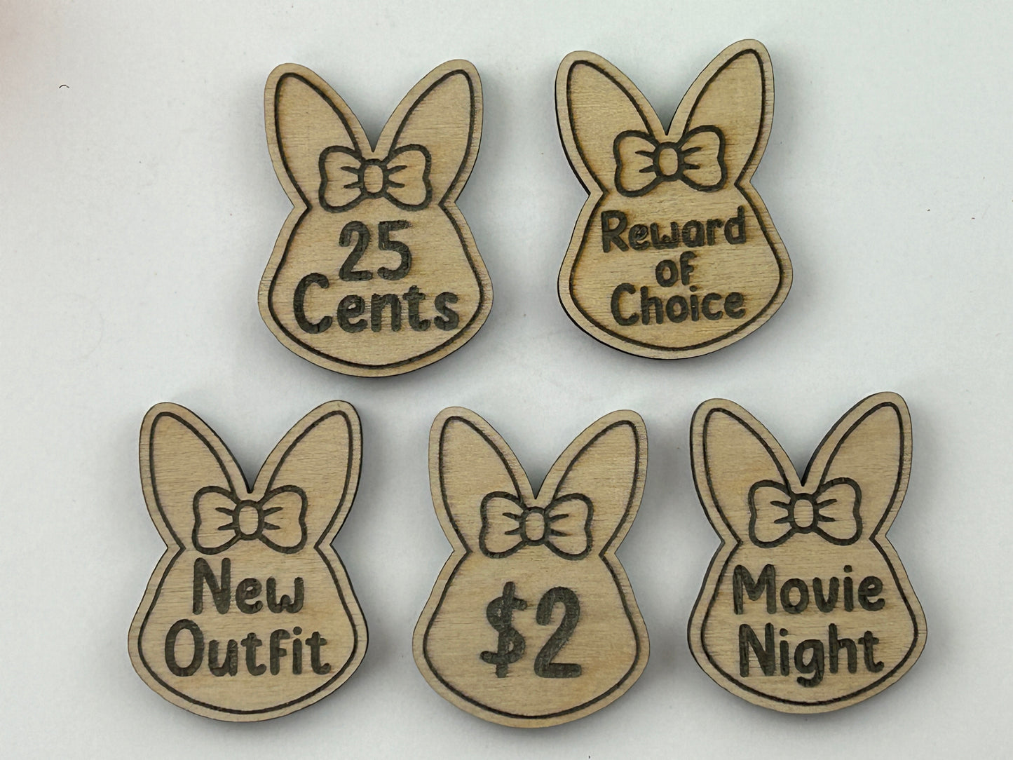 Bunny Girl Easter Egg Hunt Tokens