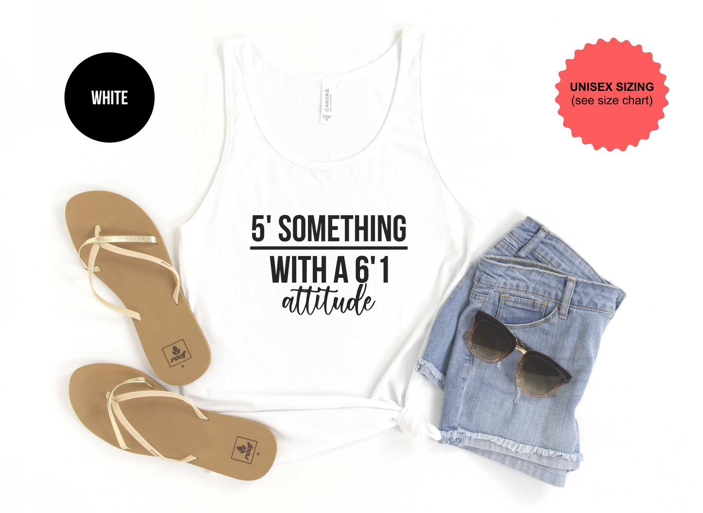5' Something with a 6'1 Attitude Tank Top