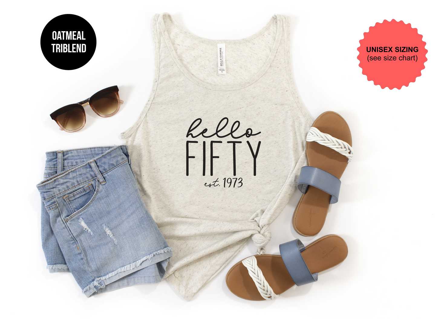 Hello Fifty Tank Top