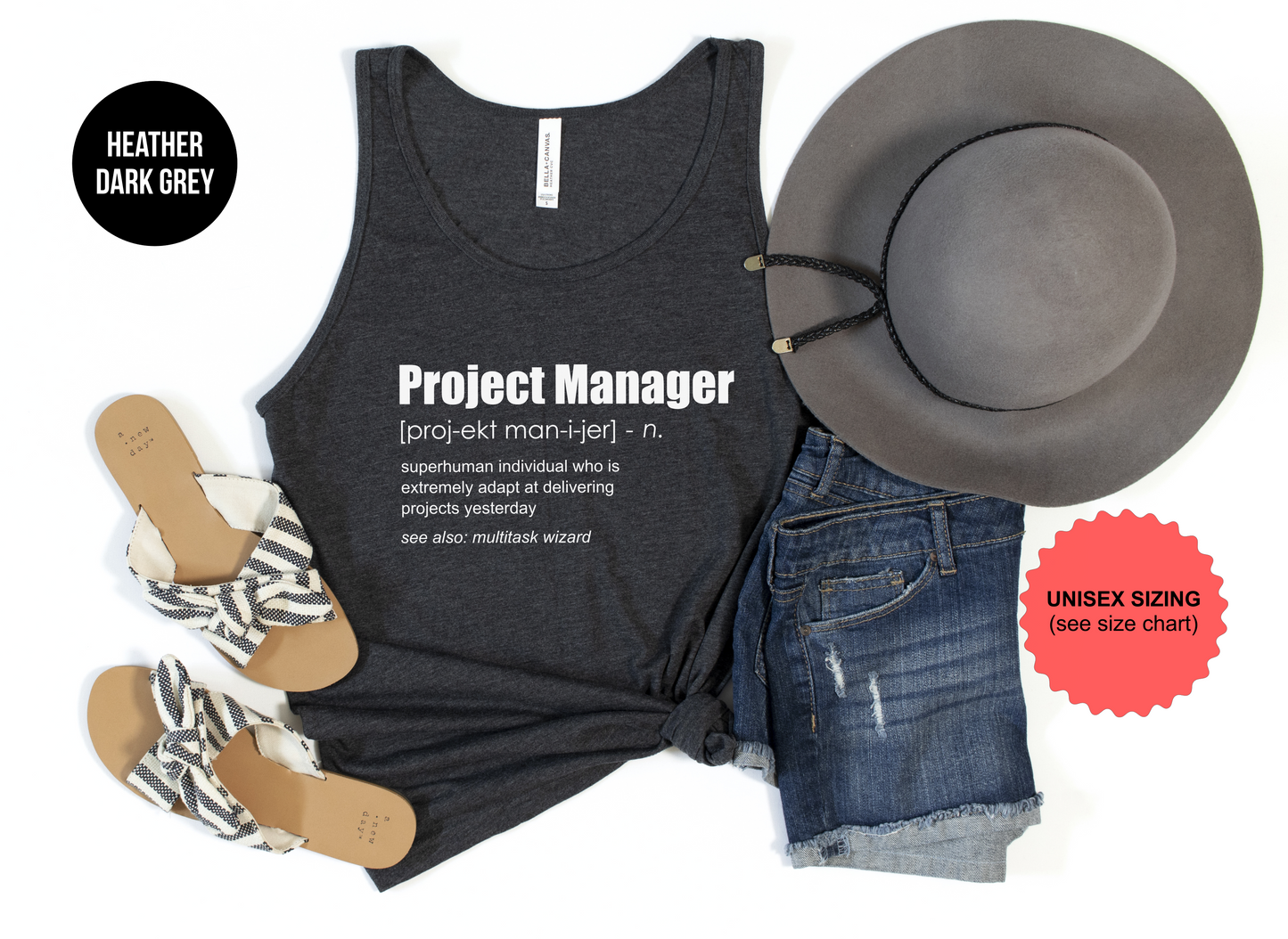 Project Manager Definition Tank Top