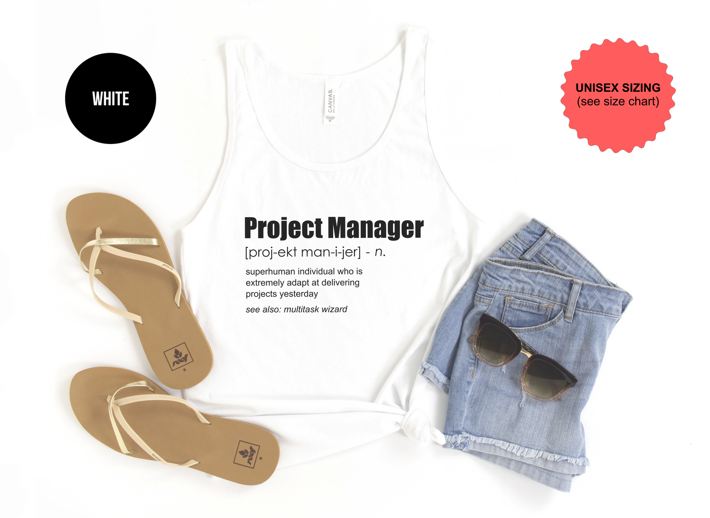 Project Manager Definition Tank Top