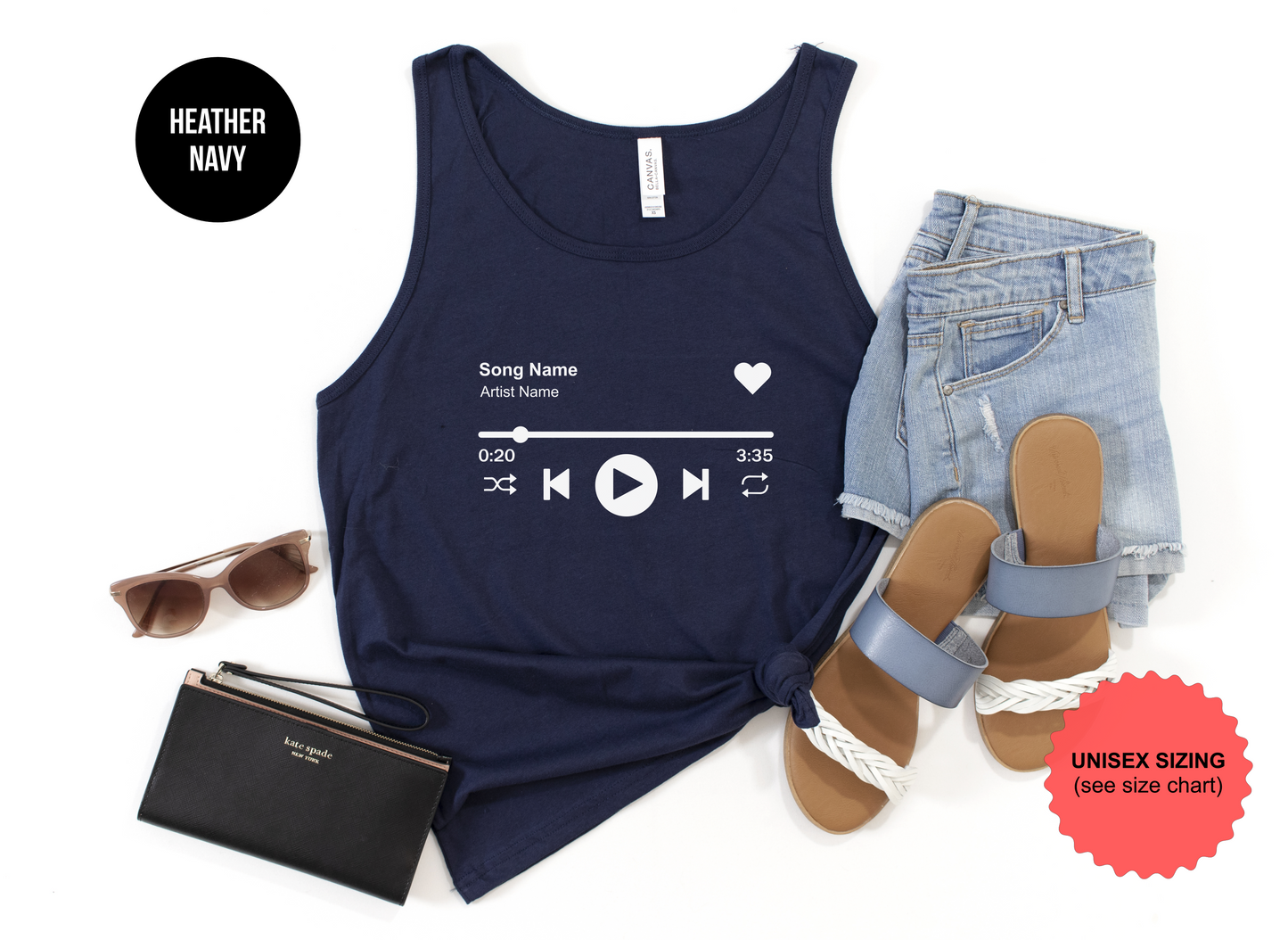 Custom Playlist Tank Top