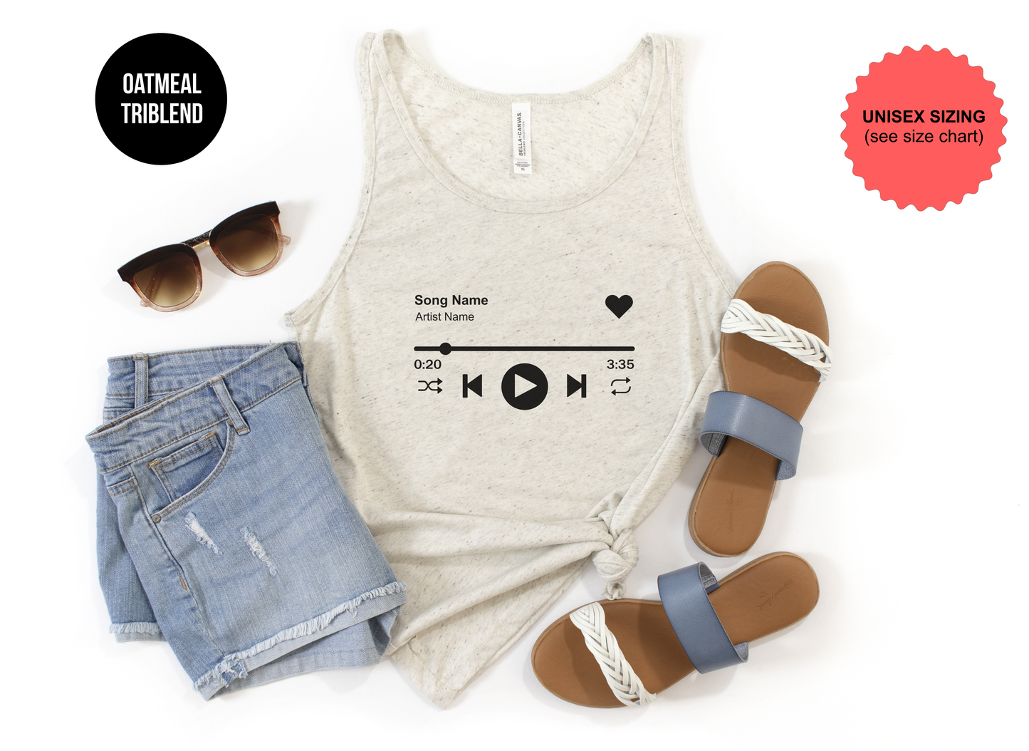 Custom Playlist Tank Top
