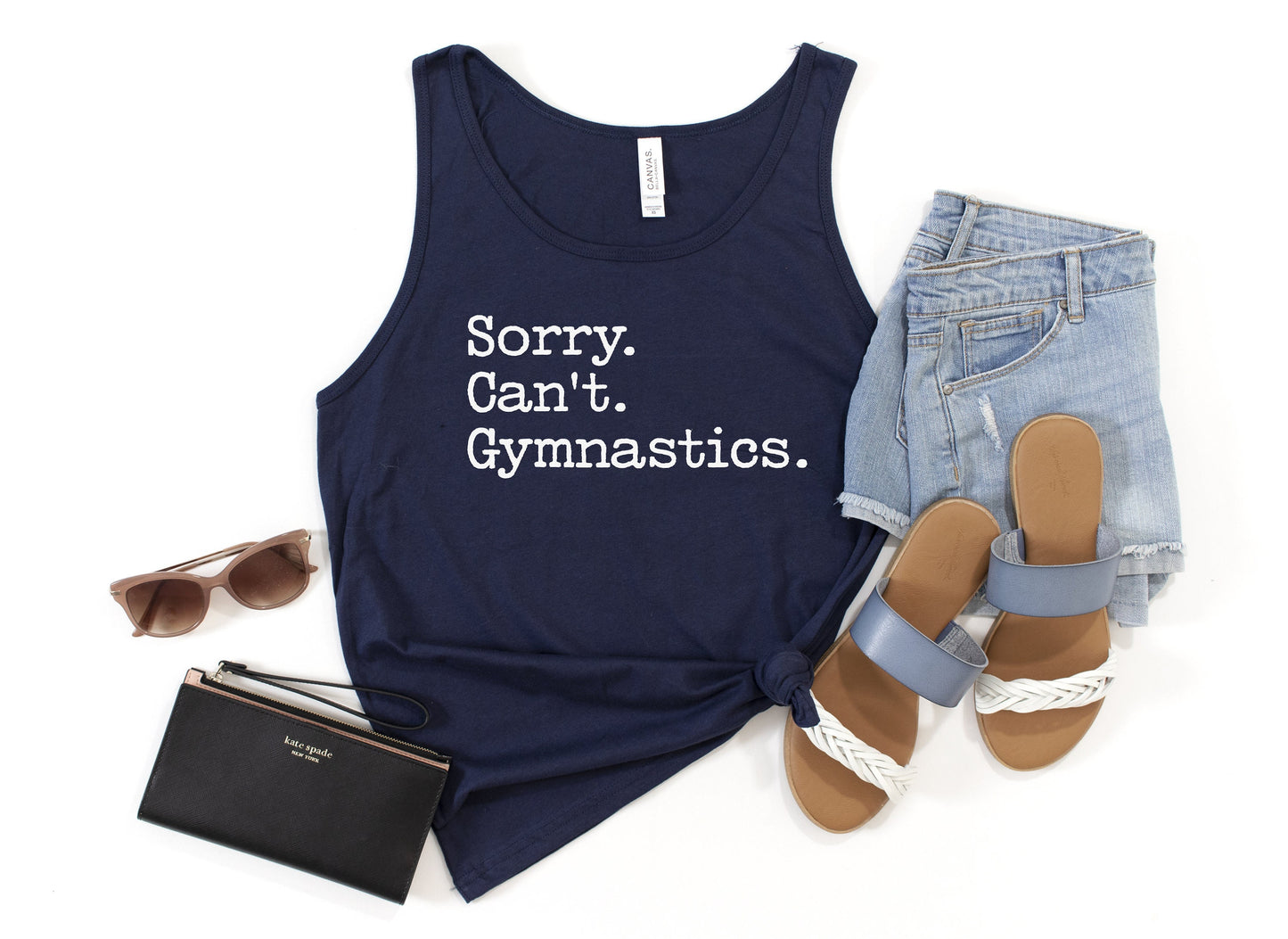 Sorry. Can't. Gymnastics. Tank Top
