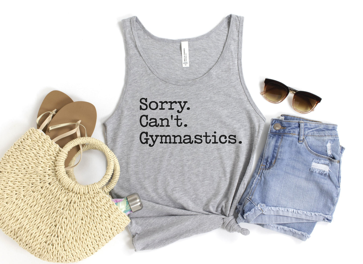 Sorry. Can't. Gymnastics. Tank Top