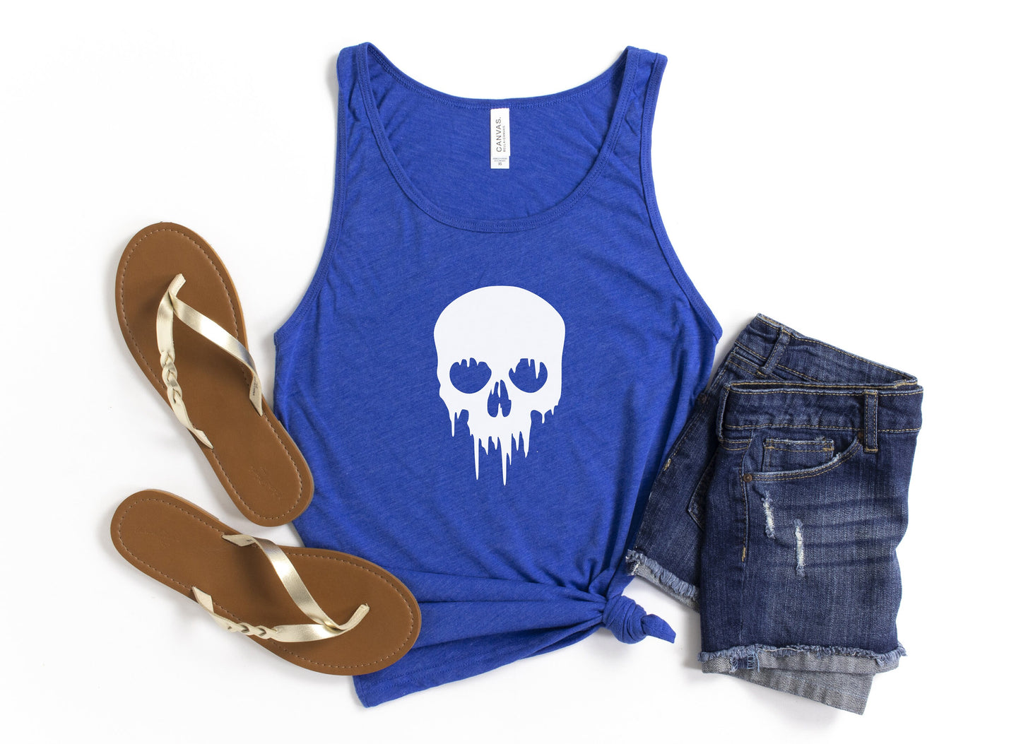 Melting Skull Tank Top