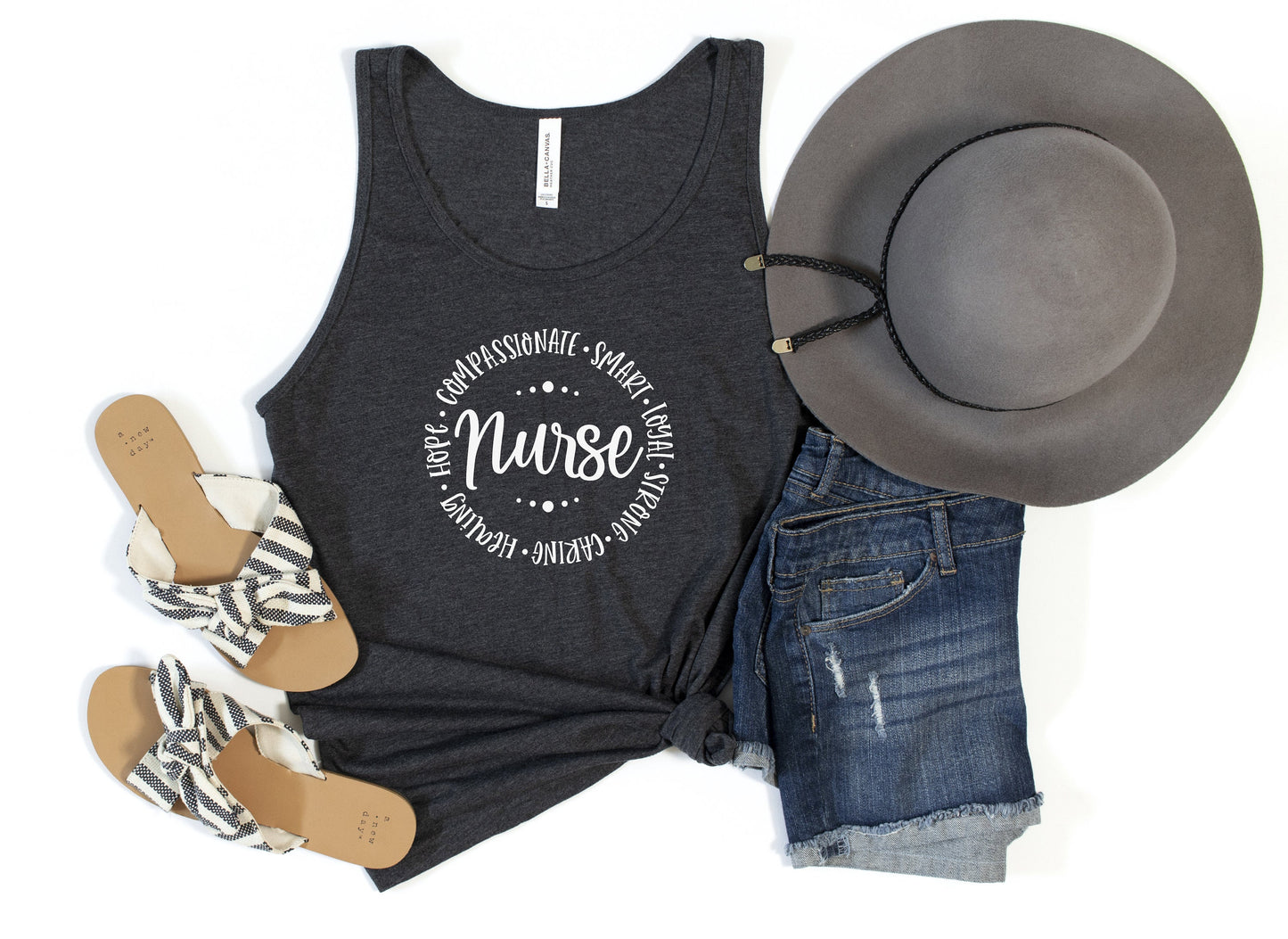 Nurse: Compassionate, Smart, Loyal, Strong Tank Top