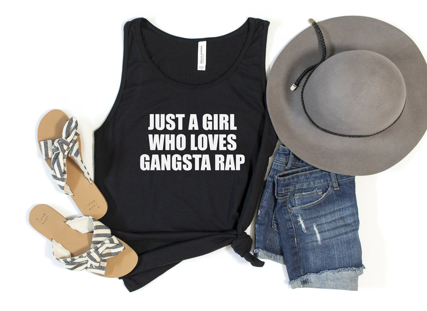 Just a Girl Who Loves Gangsta Rap Tank Top