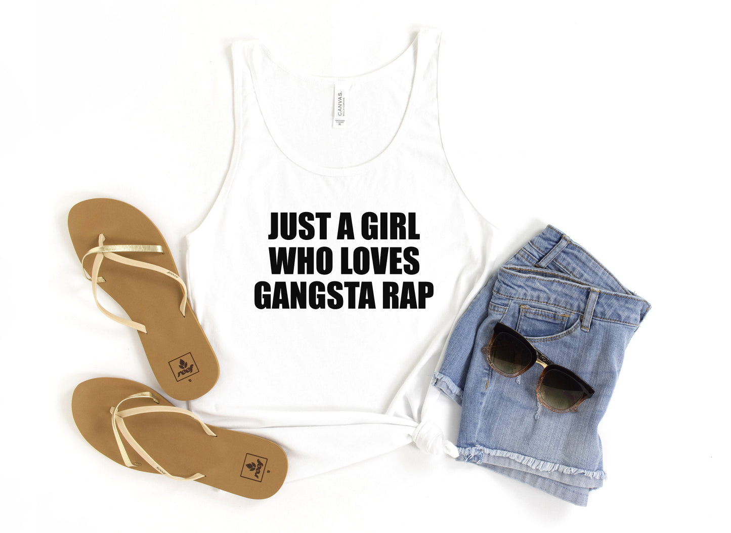 Just a Girl Who Loves Gangsta Rap Tank Top