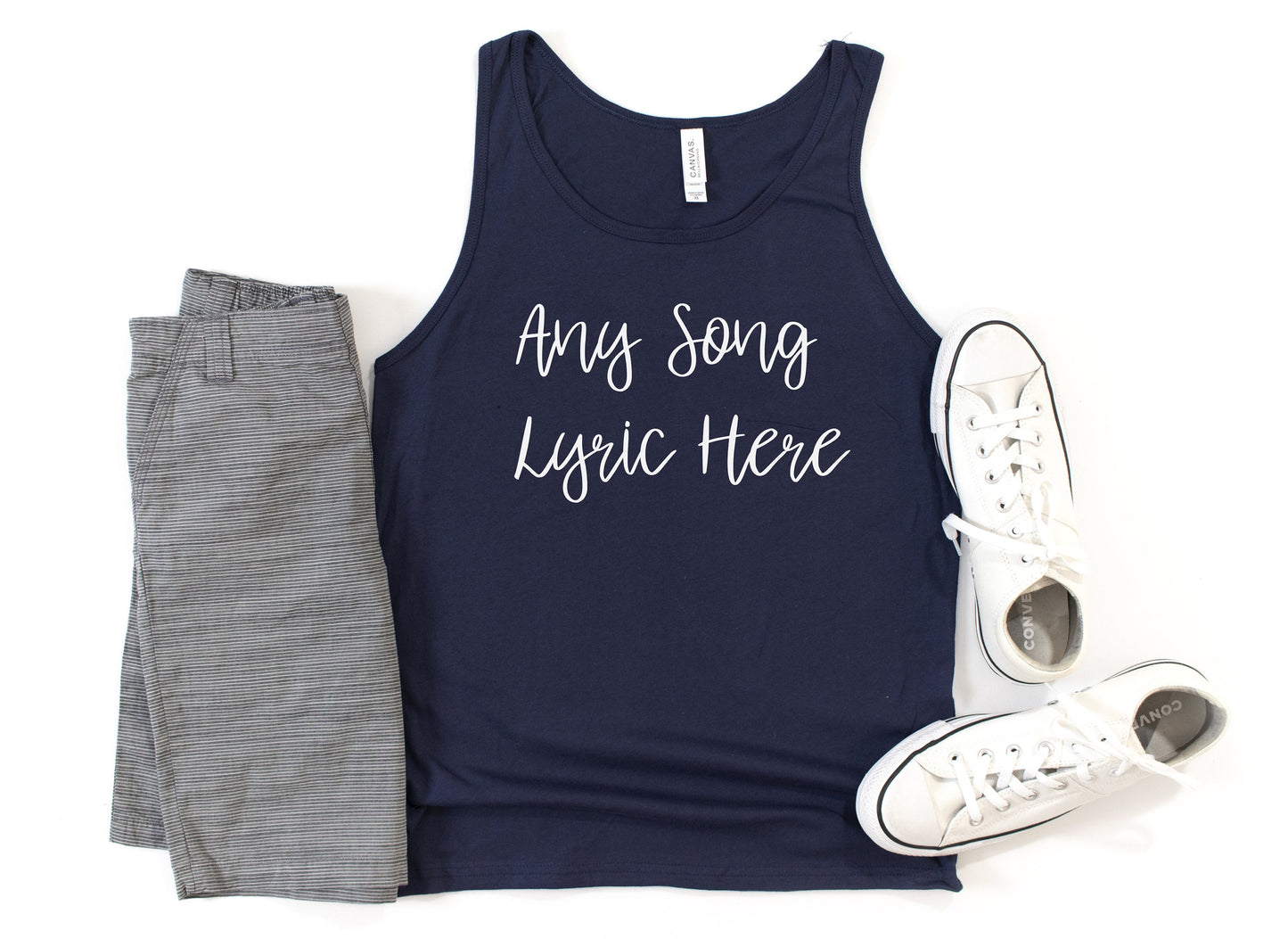 Any Song Lyrics Personalized Tank Top