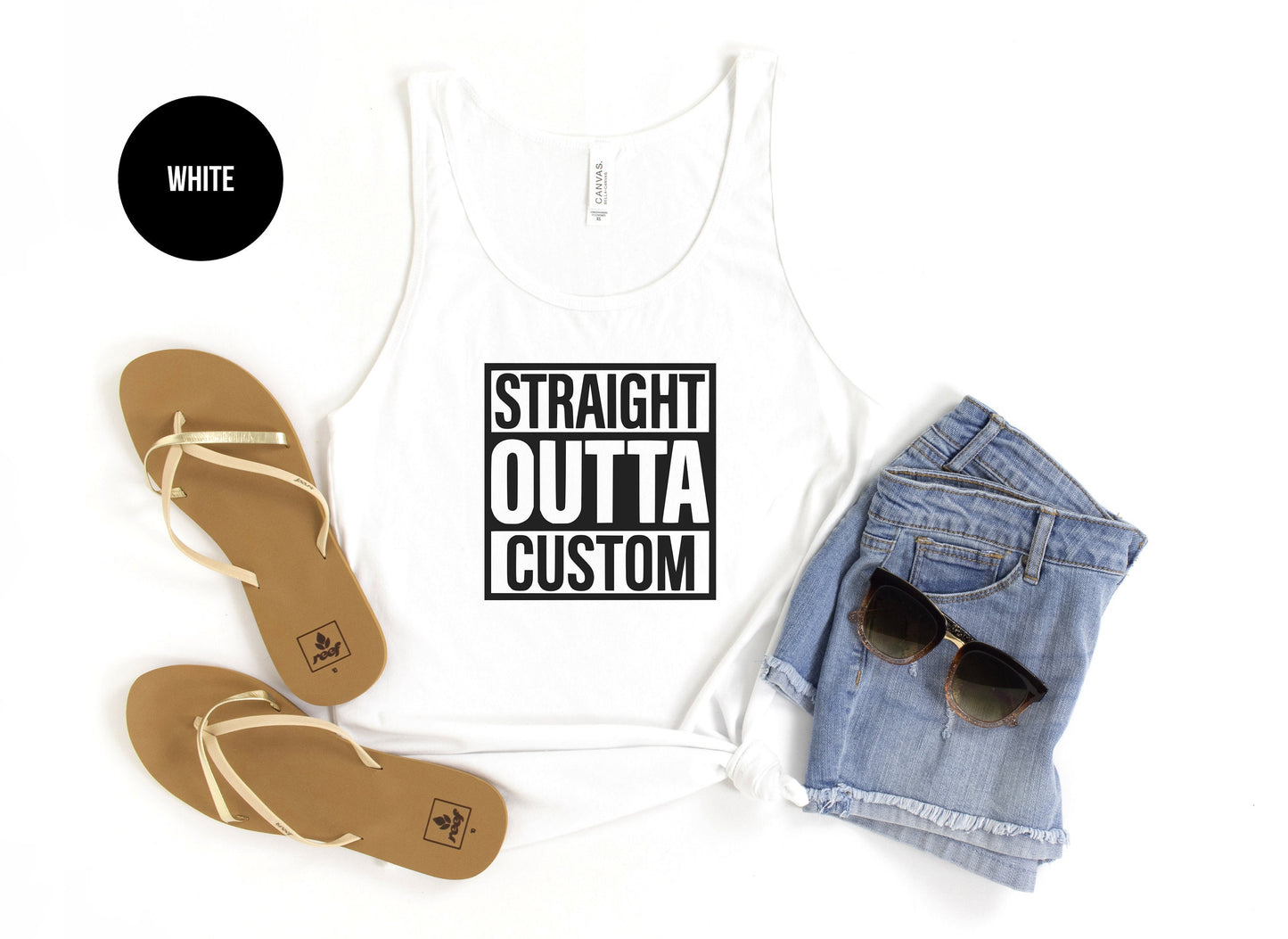 Straight Outta "Custom" Tank Top