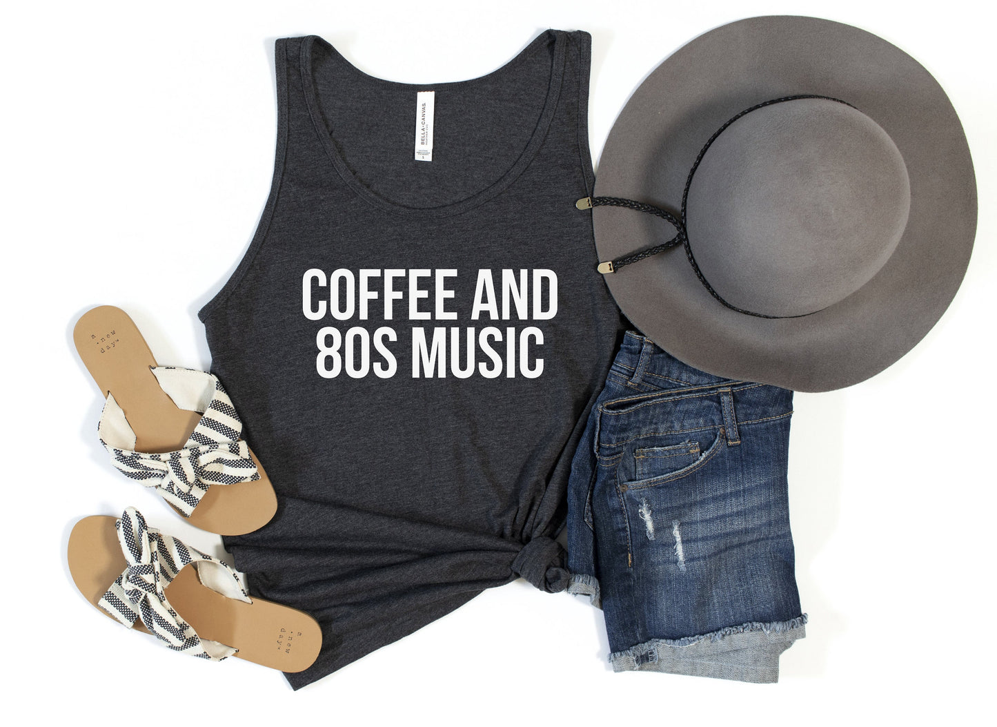 Coffee and 80s Music Tank Top