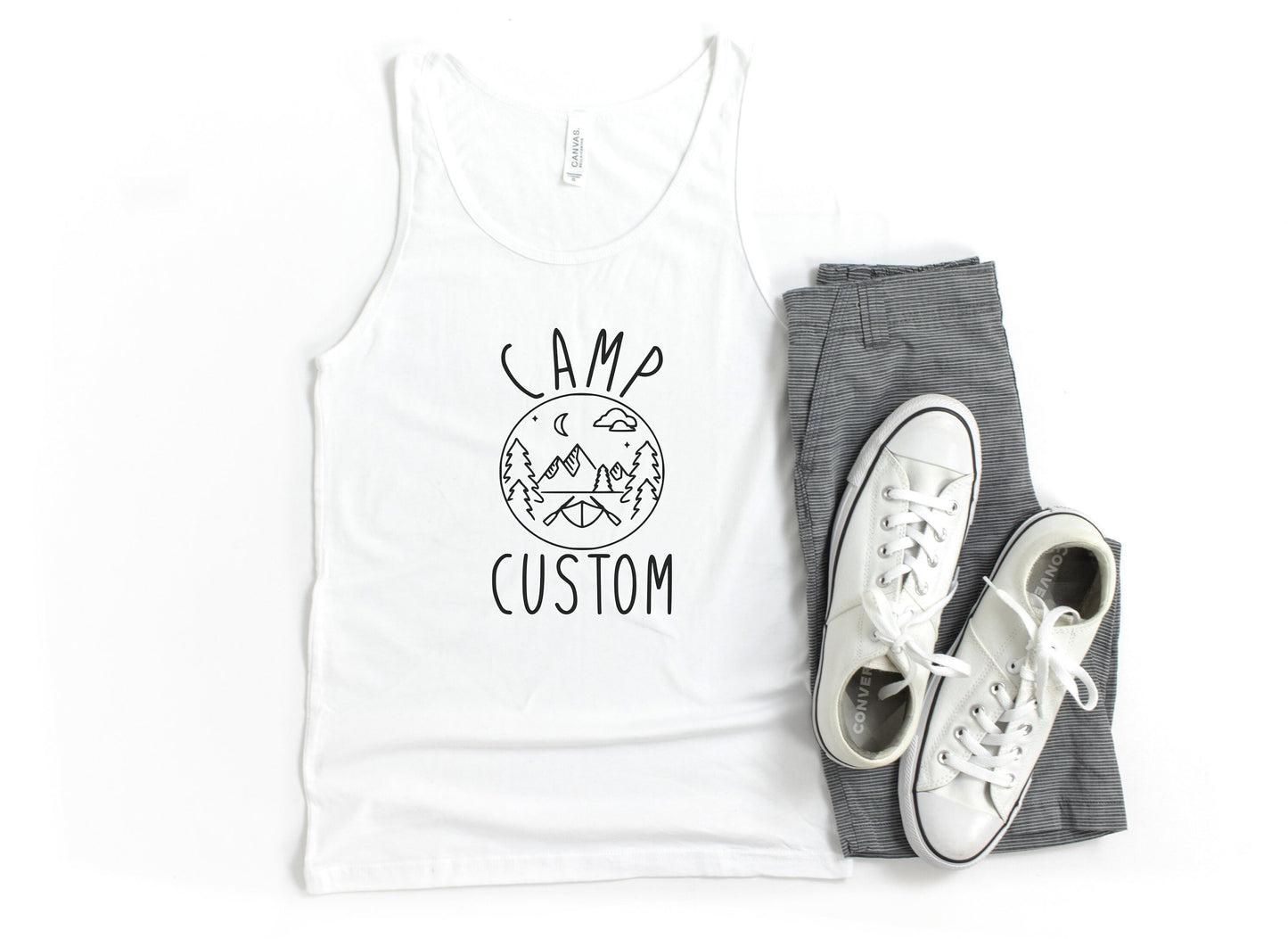 Camp "Custom Text" Tank Top