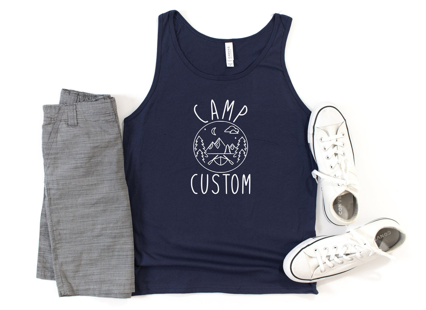 Camp "Custom Text" Tank Top