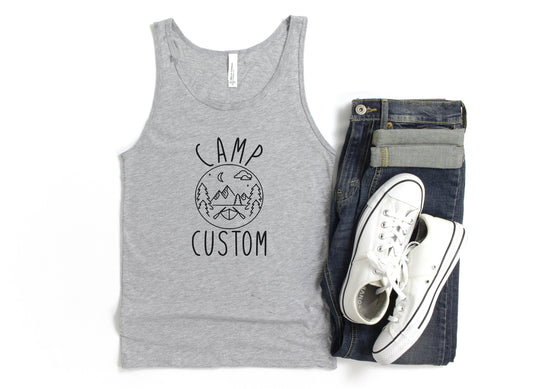 Camp "Custom Text" Tank Top