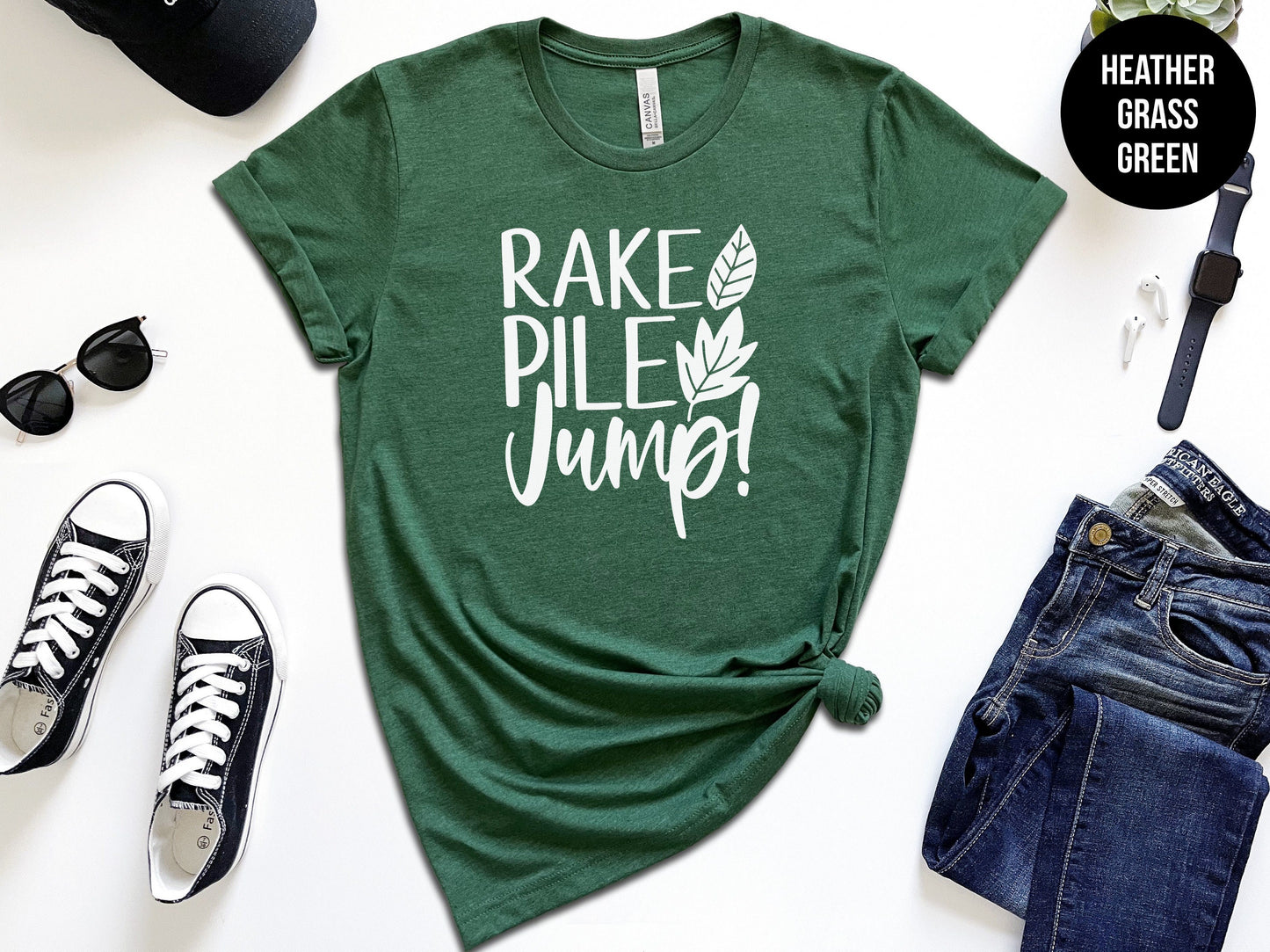 Rake, Pile, Jump