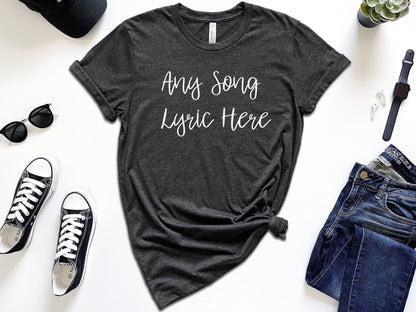 Custom Song Lyrics Shirt