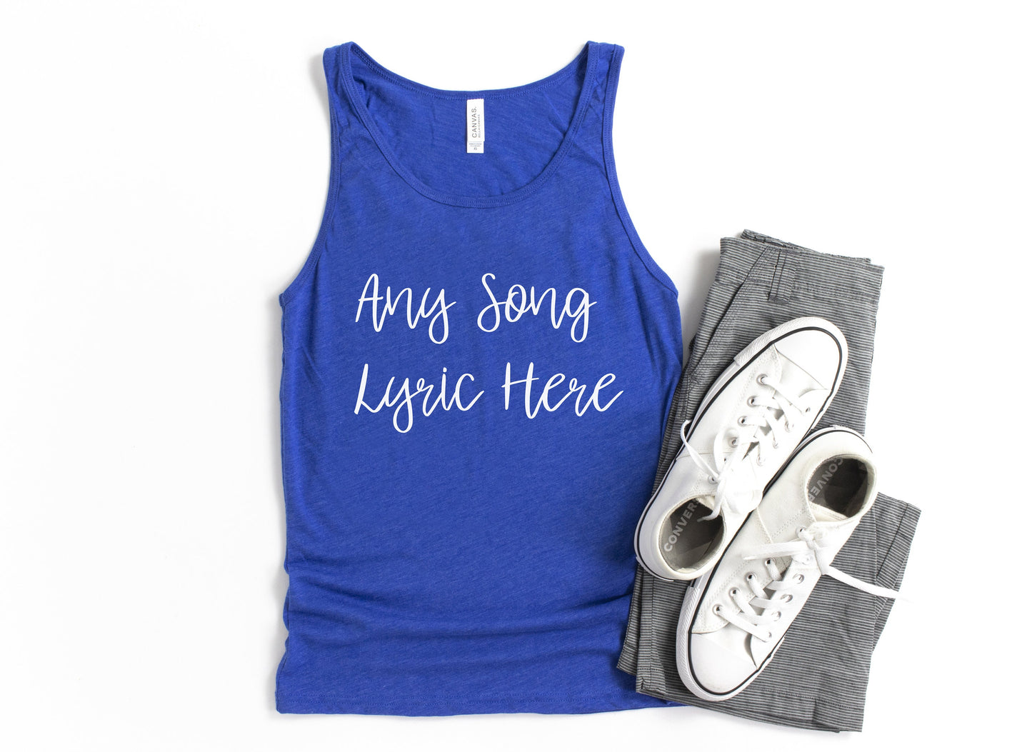 Any Song Lyrics Personalized Tank Top