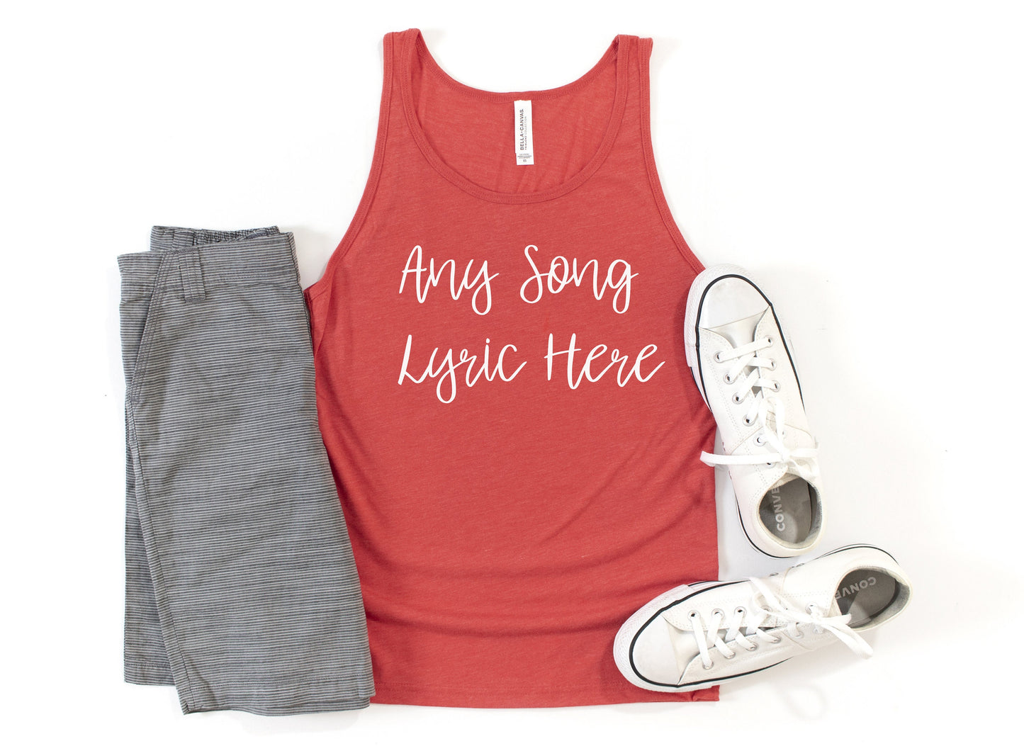 Any Song Lyrics Personalized Tank Top