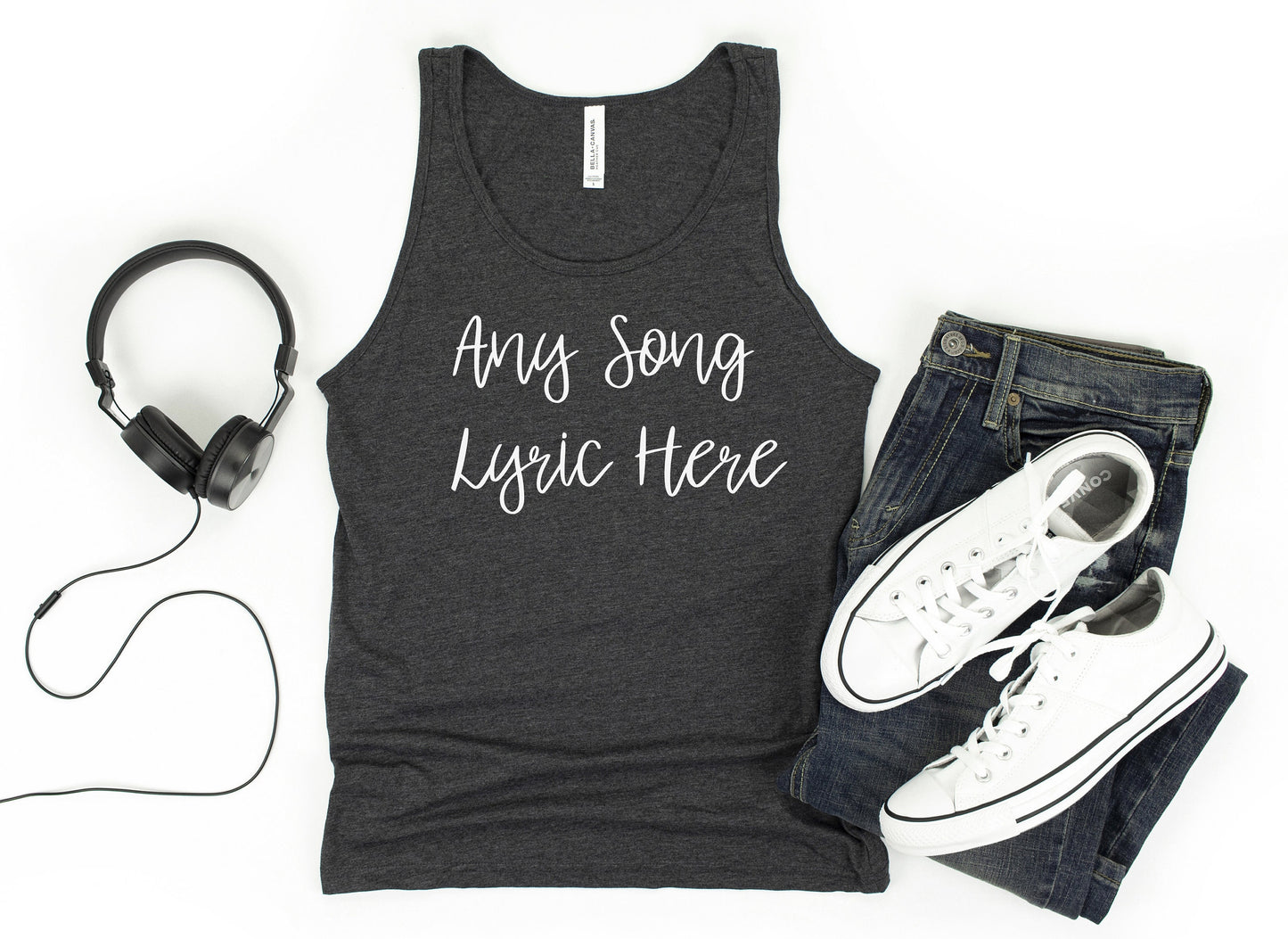 Any Song Lyrics Personalized Tank Top