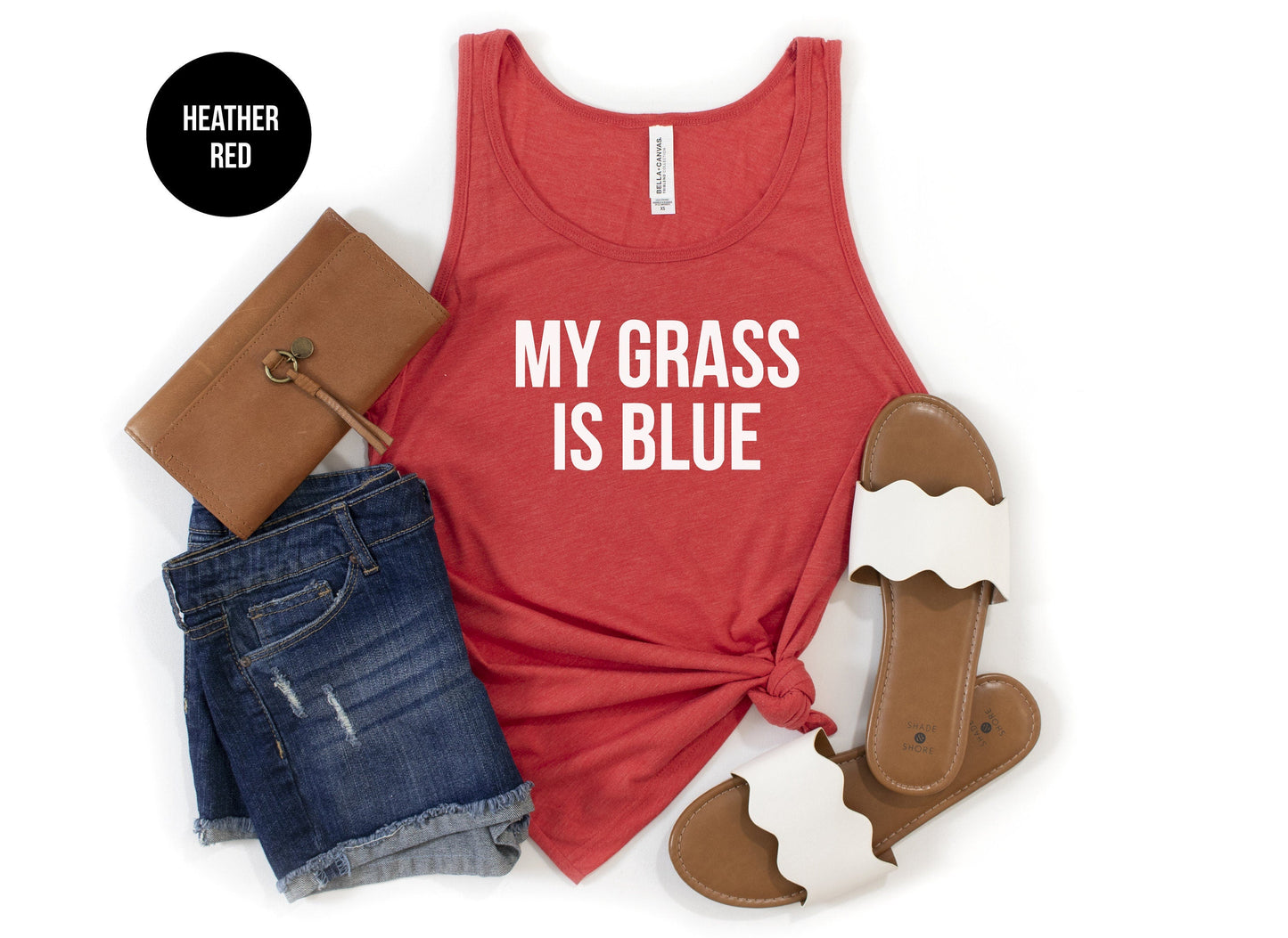 My Grass is Blue Tank Top