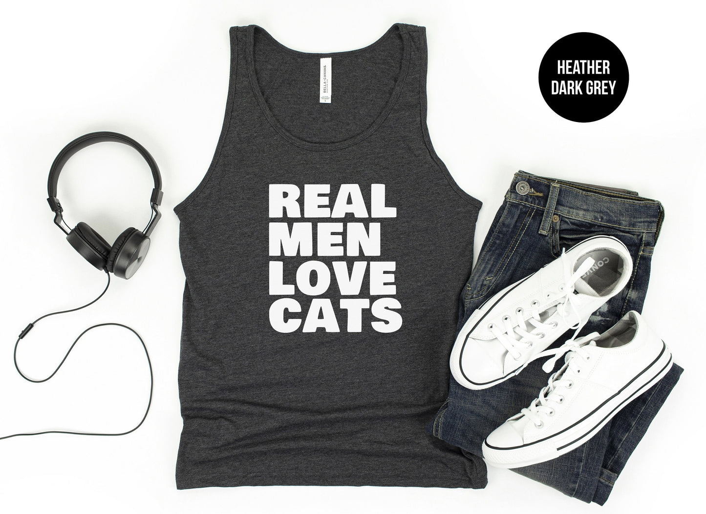 Real Men Love Cats Tank Top