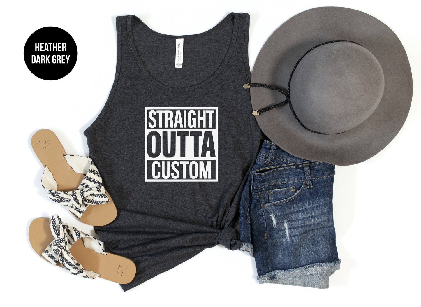 Straight Outta "Custom" Tank Top