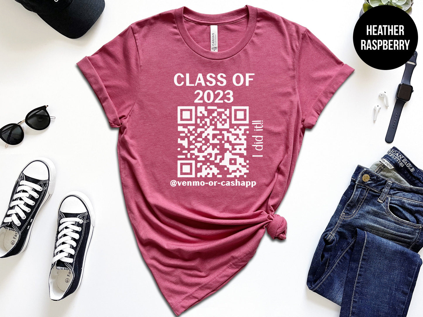 Custom Graduation QR Code Shirt