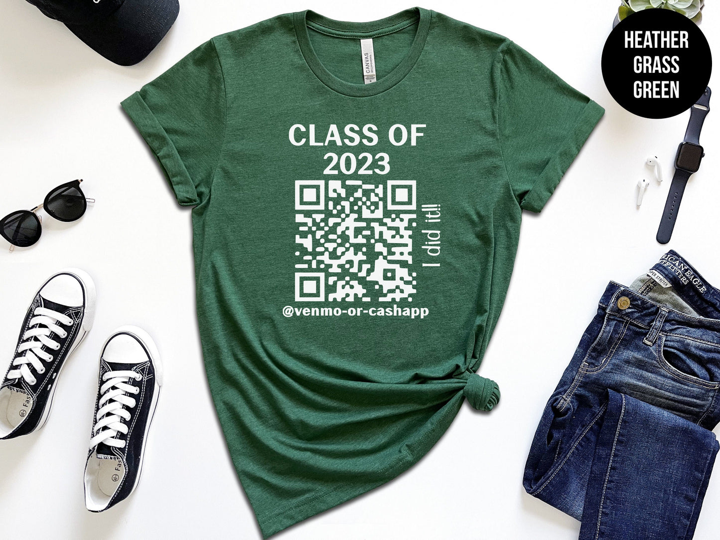 Custom Graduation QR Code Shirt