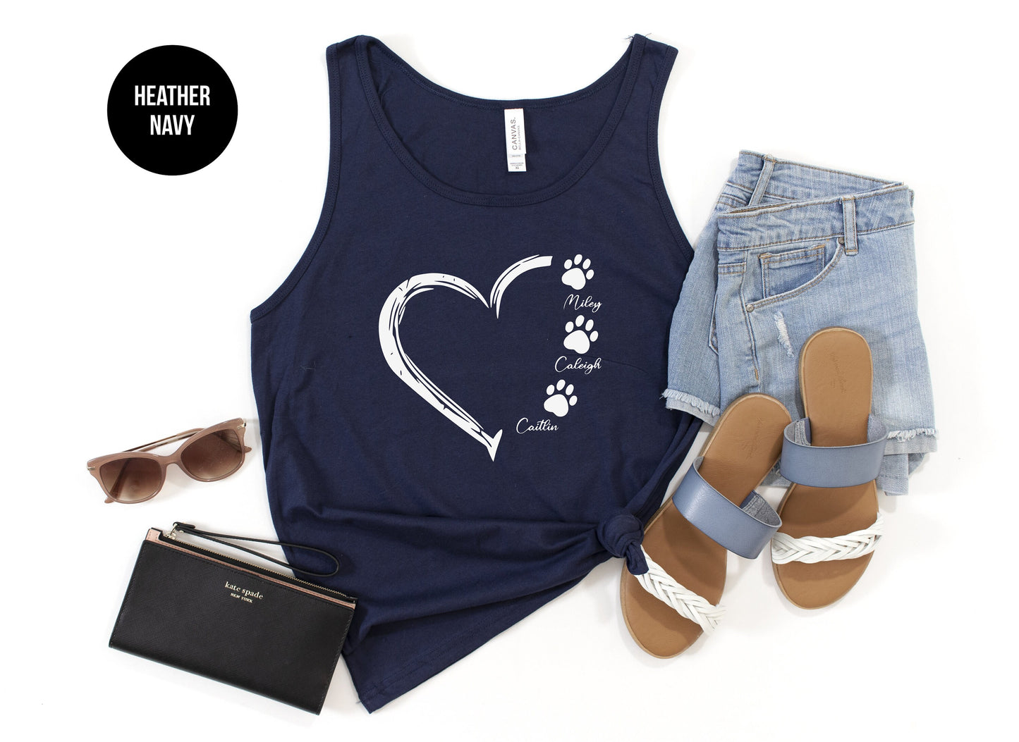 Dog Mom Custom Tank Top (with pet names)