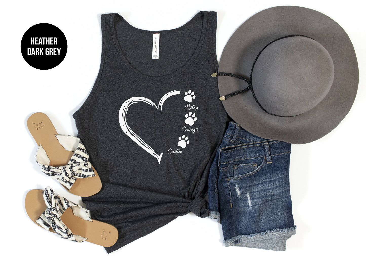 Dog Mom Custom Tank Top (with pet names)