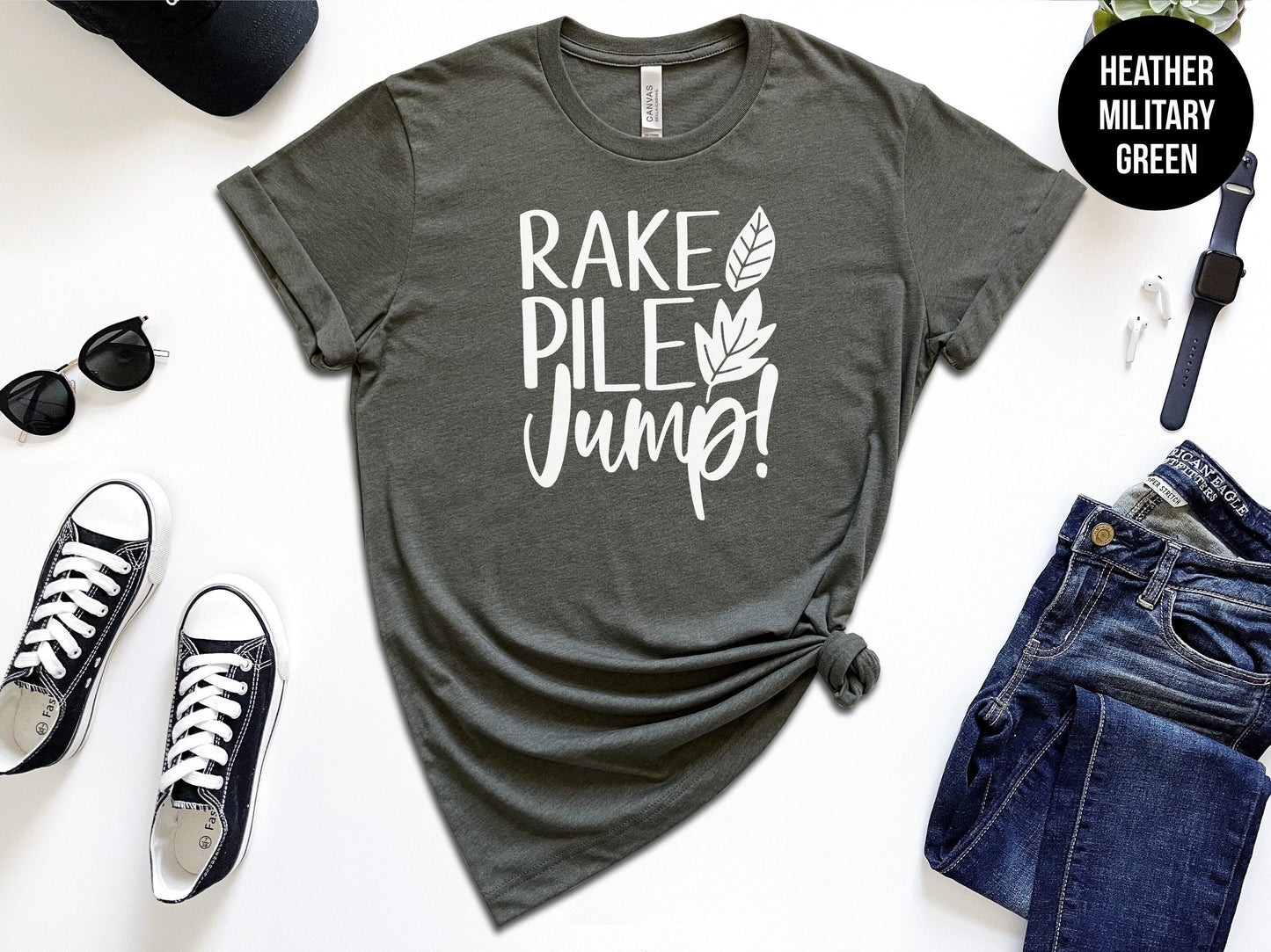 Rake, Pile, Jump