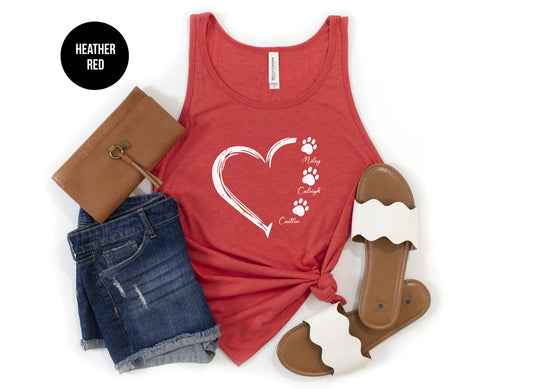 Dog Mom Custom Tank Top (with pet names)