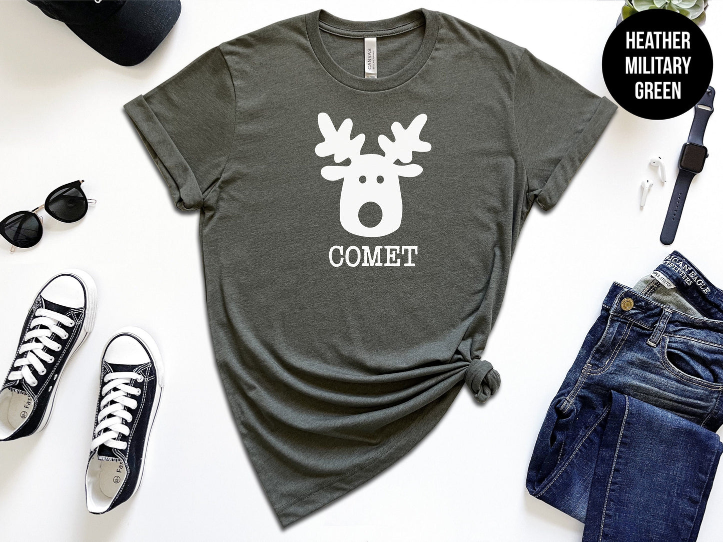 Customizable Reindeer Name Shirts