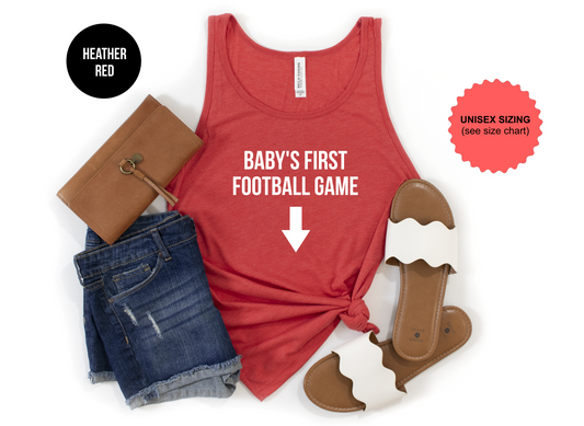Baby's First Football Game Tank Top