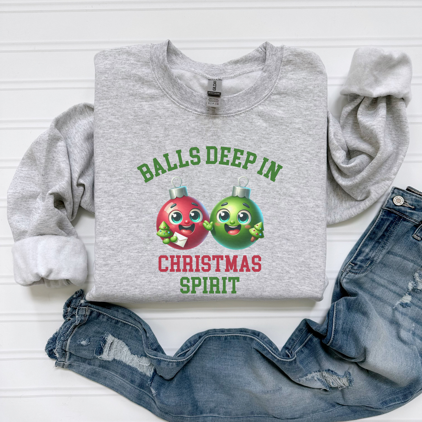 Balls Deep In Christmas Spirit Sweatshirt