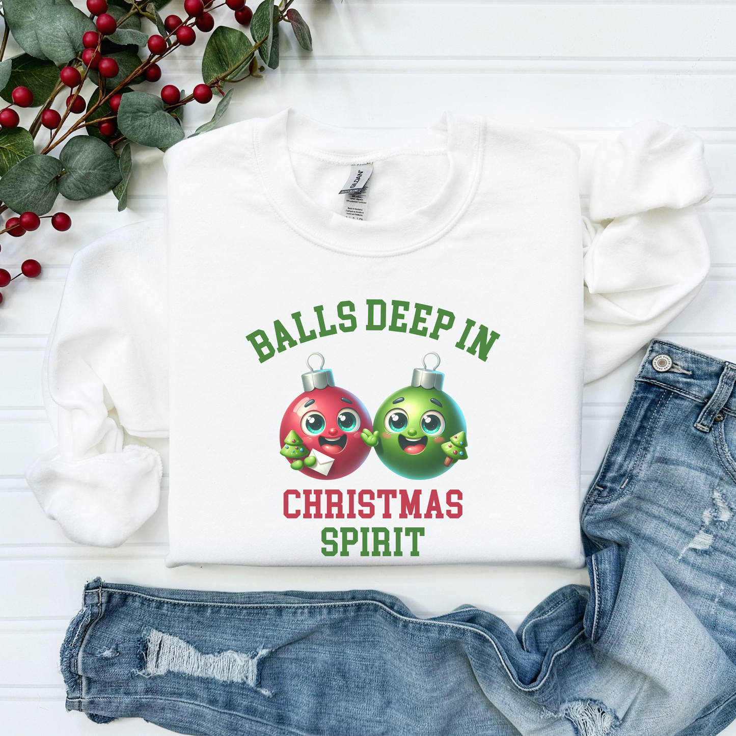 Balls Deep In Christmas Spirit Sweatshirt