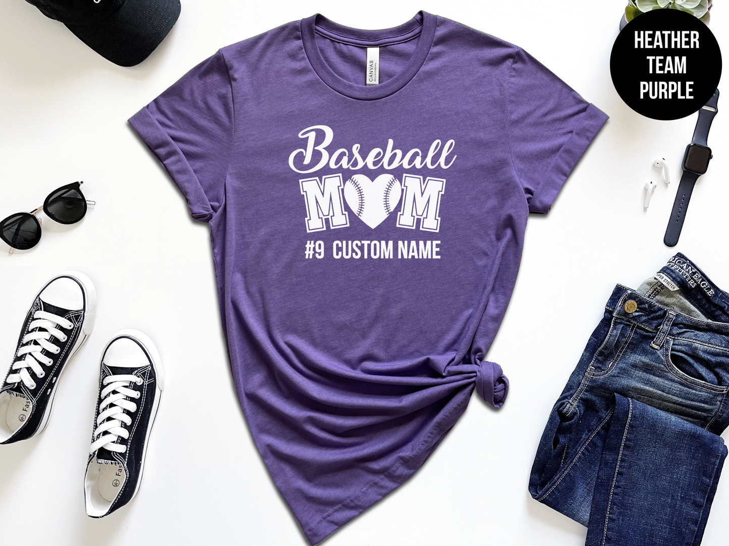 Custom Baseball Mom