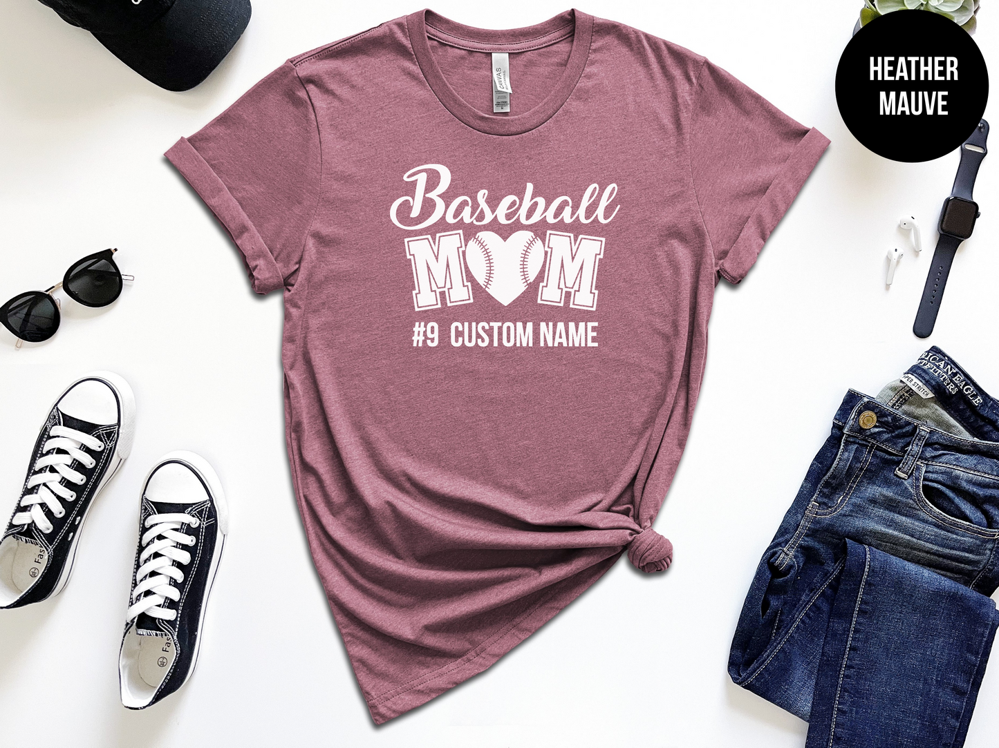 Custom Baseball Mom