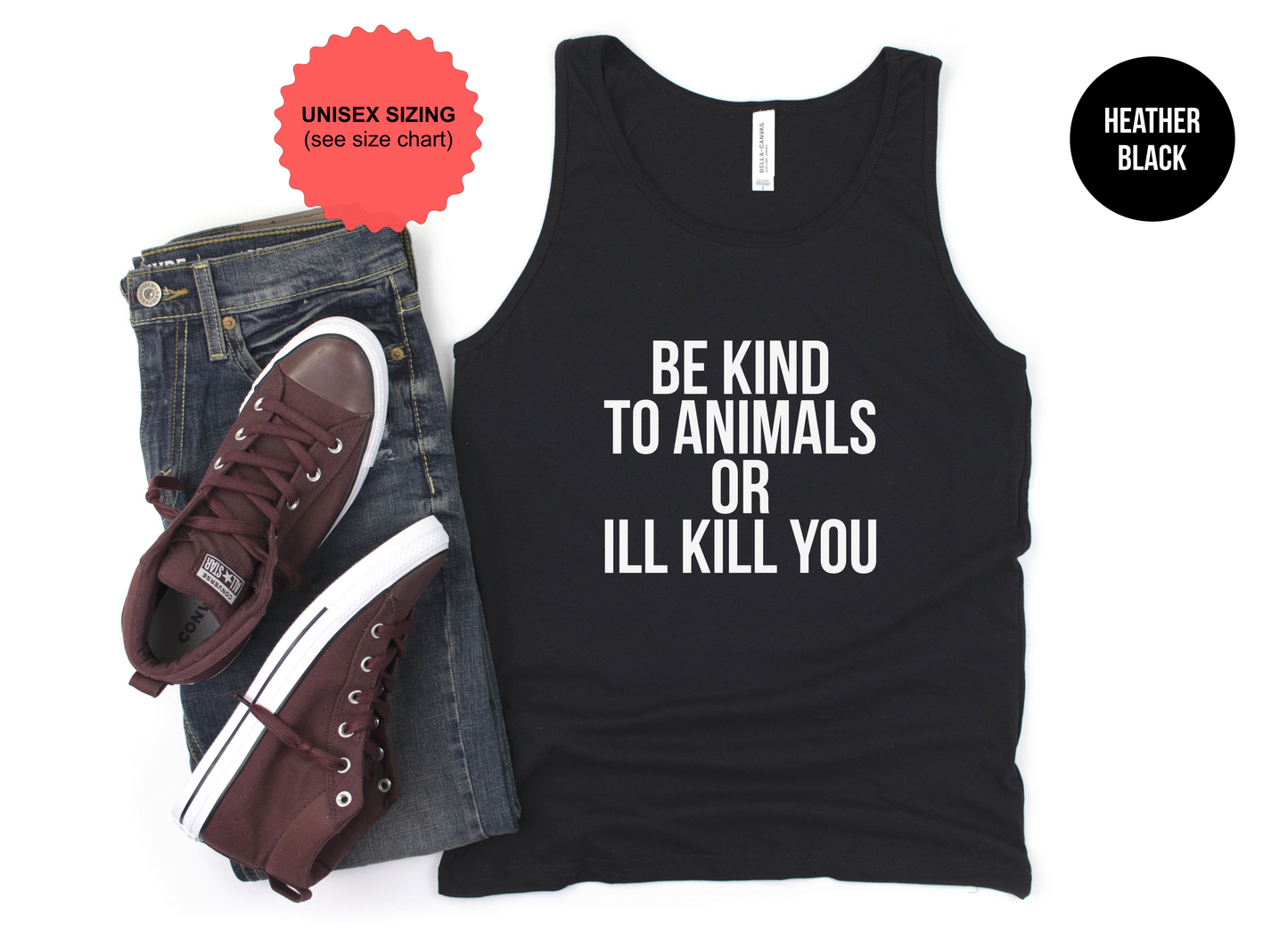 Be Kind To Animals Tank Top