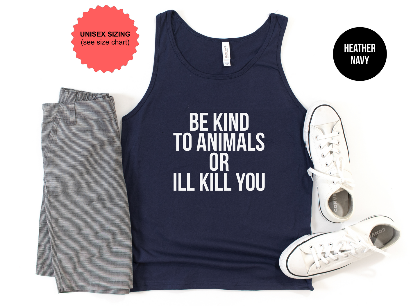 Be Kind To Animals Tank Top