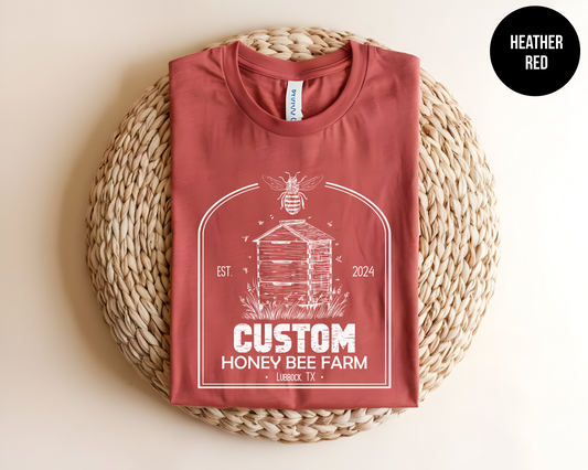 Customizable Honey Bee Farm Shirt