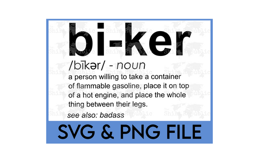 Biker Definition - Digital Download