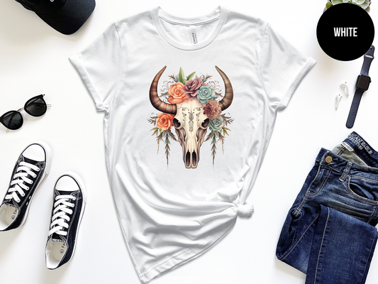 Boho Cow Skull