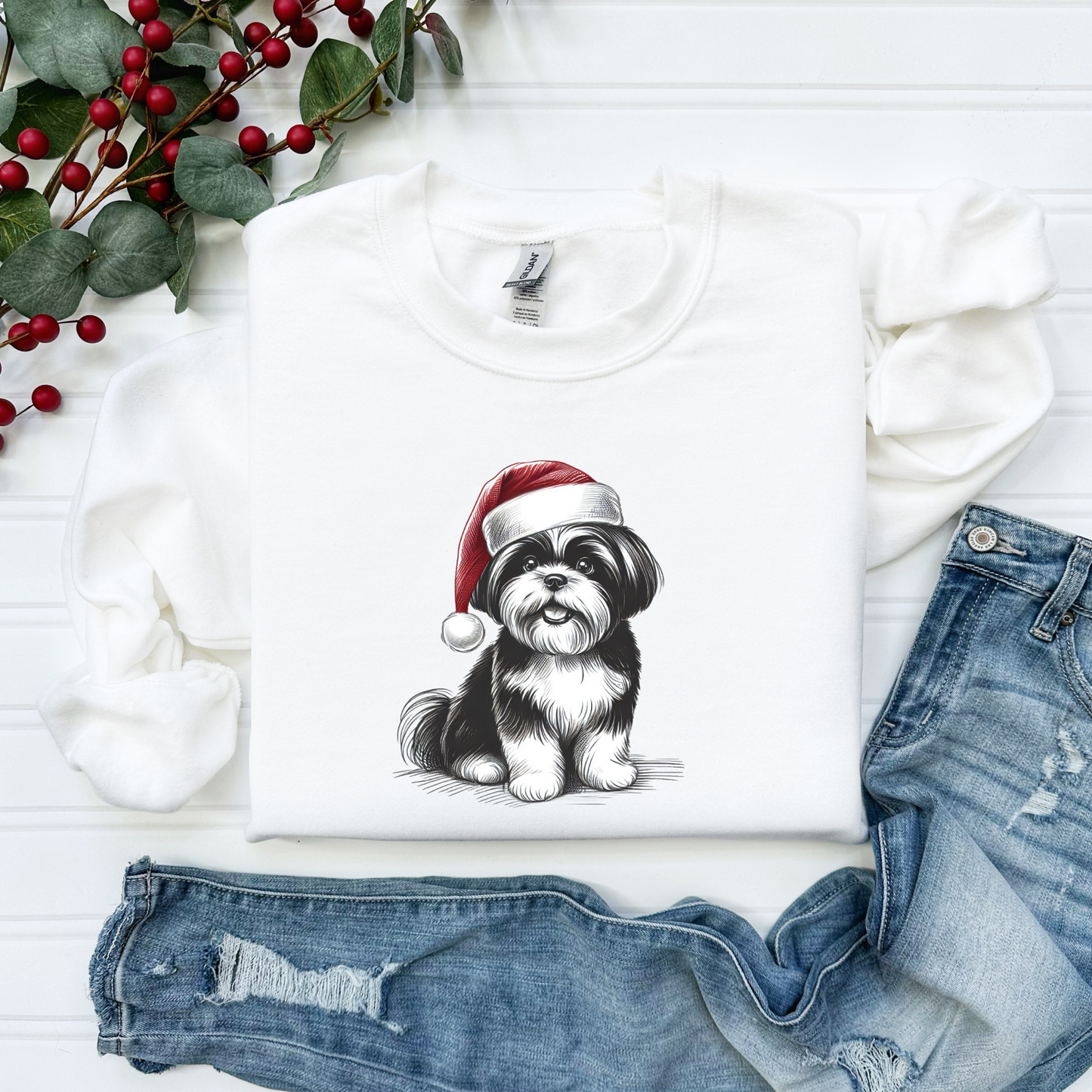 Shih Tzu Christmas Sweatshirt