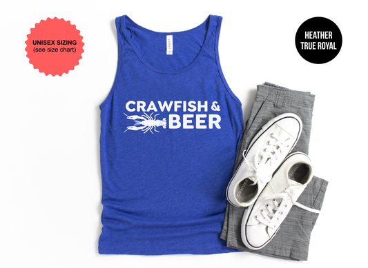 Crawfish And Beer Tank Top