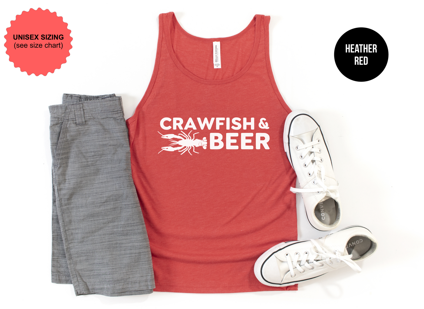 Crawfish And Beer Tank Top