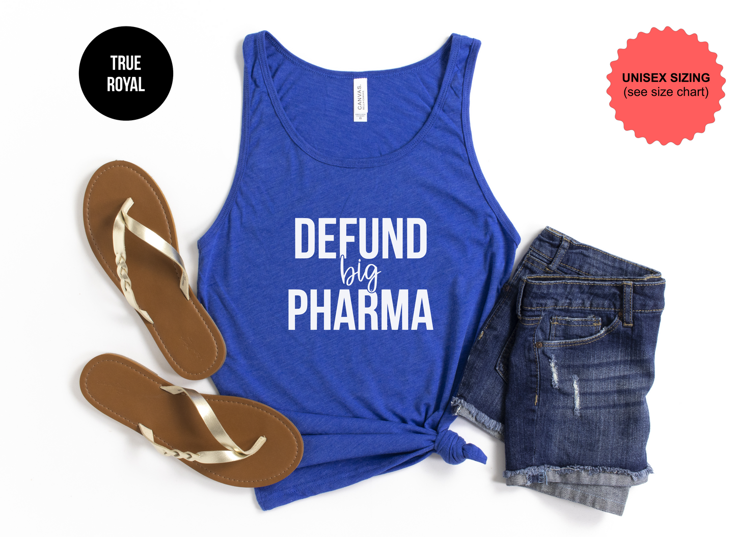 Defund Big Pharma Tank Top