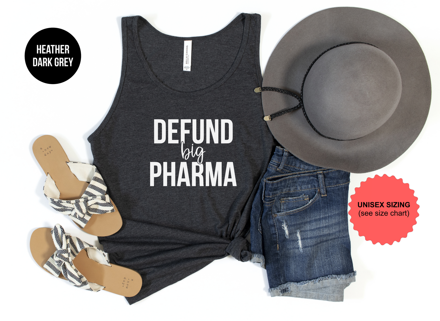 Defund Big Pharma Tank Top