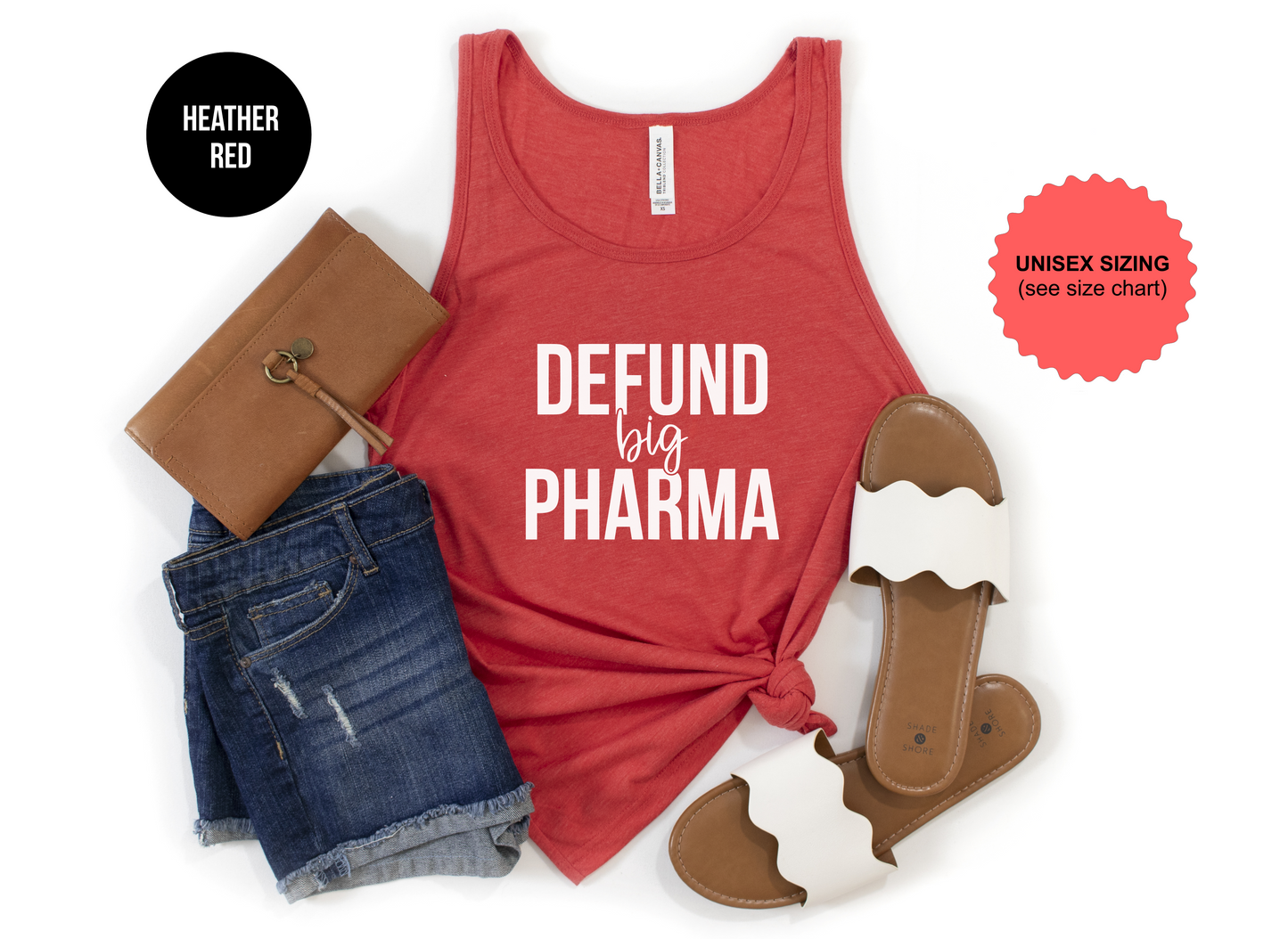 Defund Big Pharma Tank Top